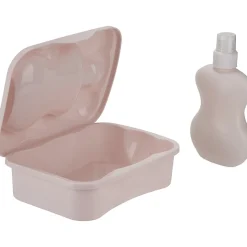Lunch box rose avec gourde intégrée