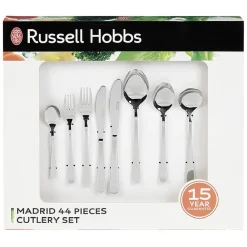 Menagère inox Russell Hobbs 6 personnes 44 pièces