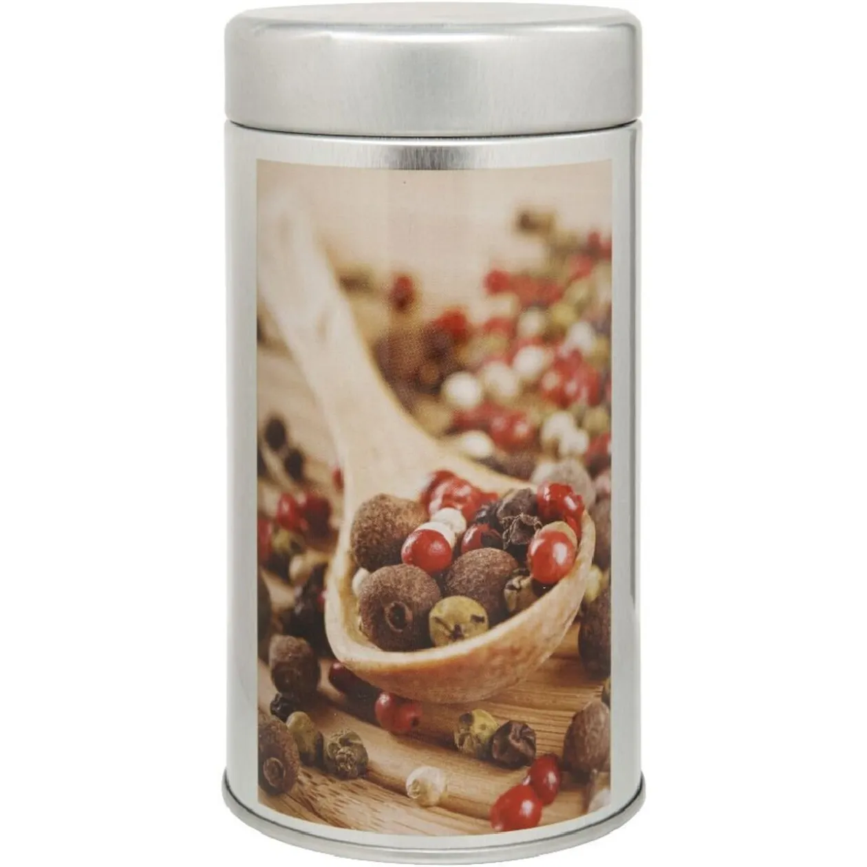 Mini boîte en métal décor épices