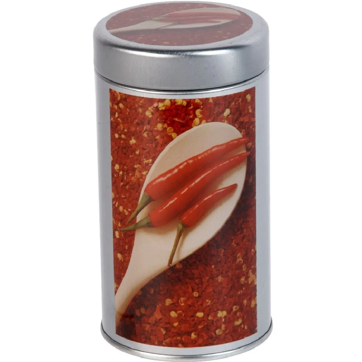 Mini boîte en métal décor épices