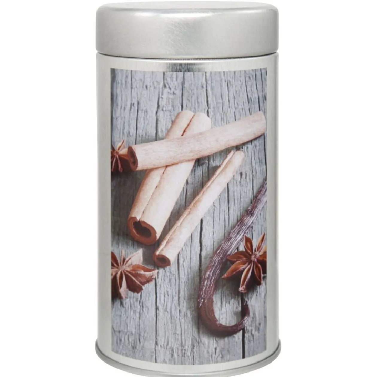 Mini boîte en métal décor épices