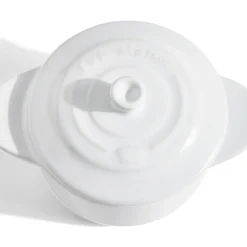 Mini cocotte individuelle en céramique avec couvercle - gris ou blanc