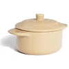 Mini cocotte individuelle en céramique avec couvercle - marron clair ou foncé