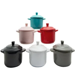 Mini cocotte ronde rouge