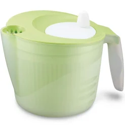 Mini essoreuse à salade verte et blanche