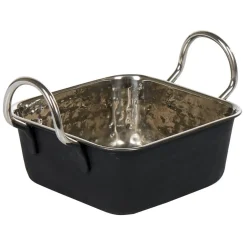 Mini plat à four carré noir ou cuivre effet martelé