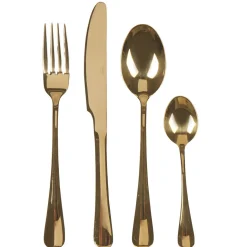 Ménagère 24 pièces doré