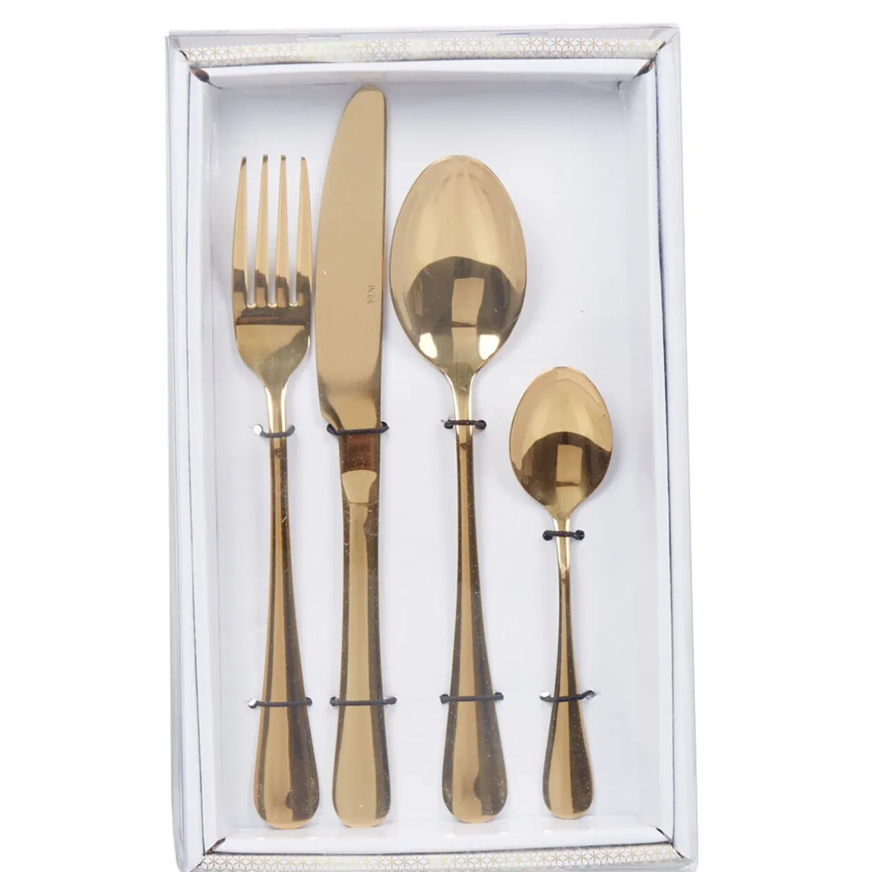 Ménagère 24 pièces doré