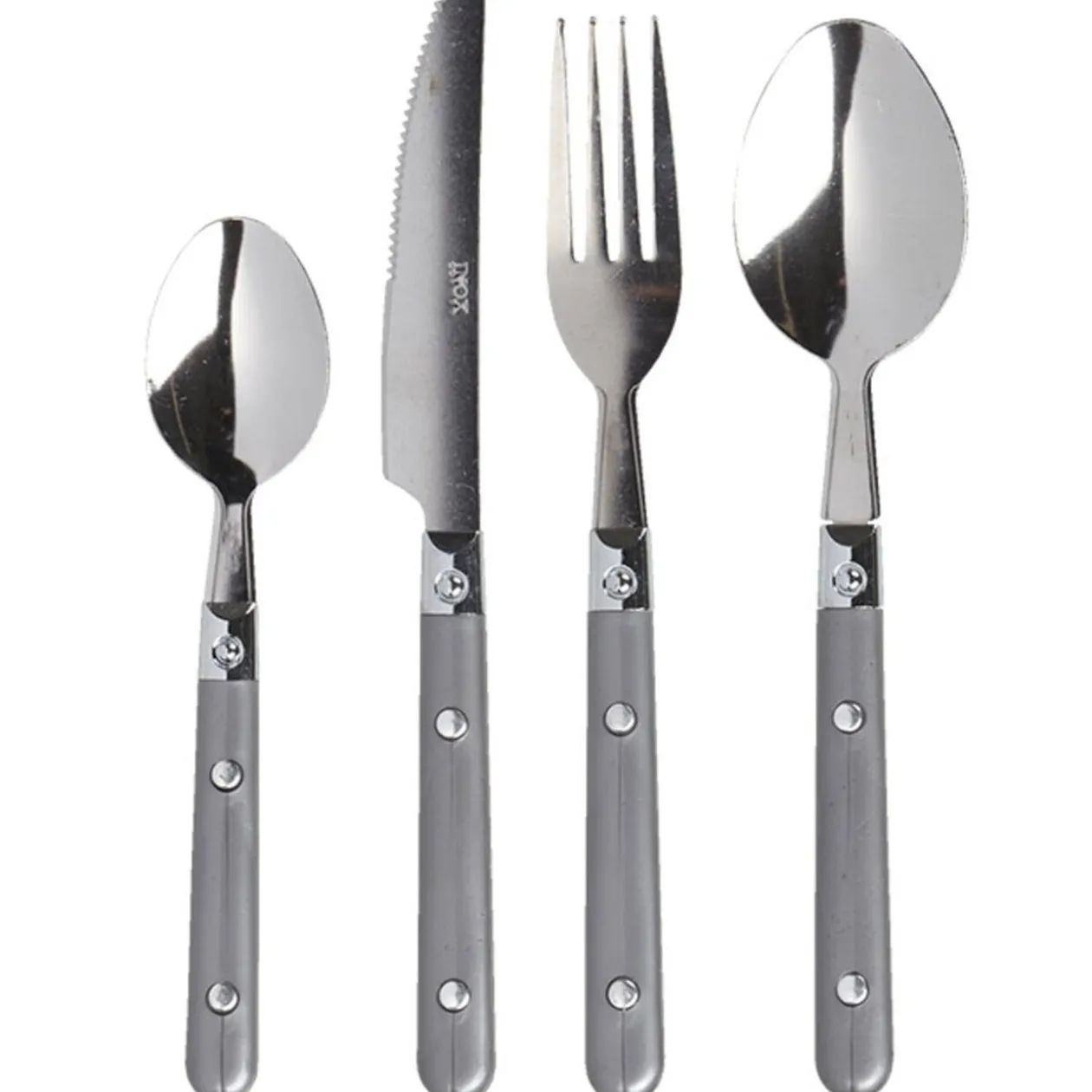 Ménagère 16 pièces gris