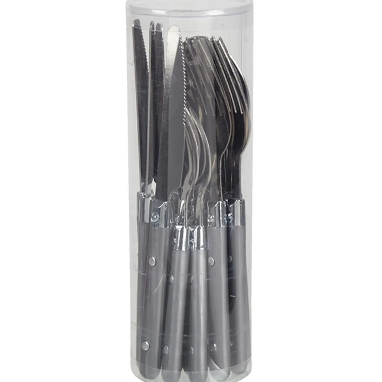 Ménagère 16 pièces gris