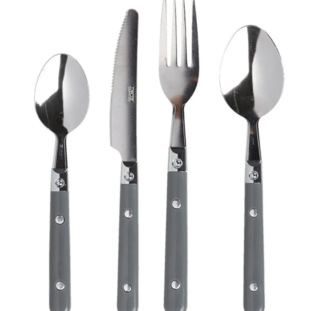 Ménagère 16 pièces gris