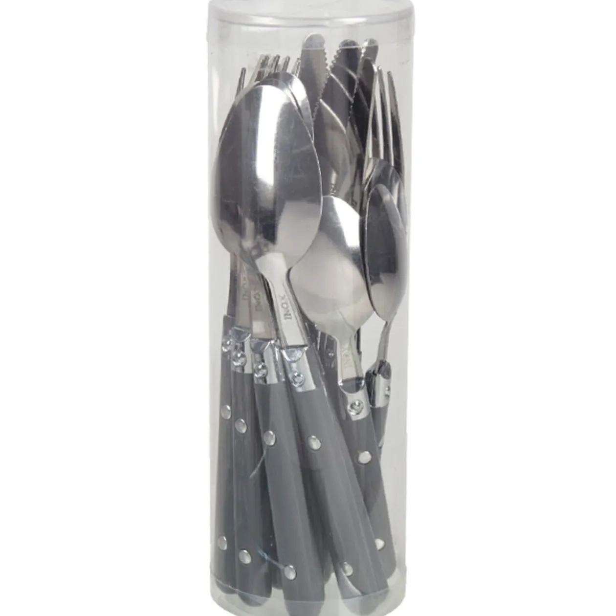 Ménagère 16 pièces gris