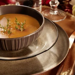 Ménagère 16 pièces inox marron cuivré