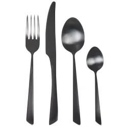 Ménagère 24 pièces noir