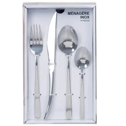 Ménagère hotelière inox argenté 16 pièces