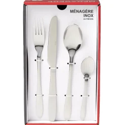 Ménagère inox 24 pièces