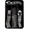 Ménagère XXL inox 100 pièces avec range couverts plastique
