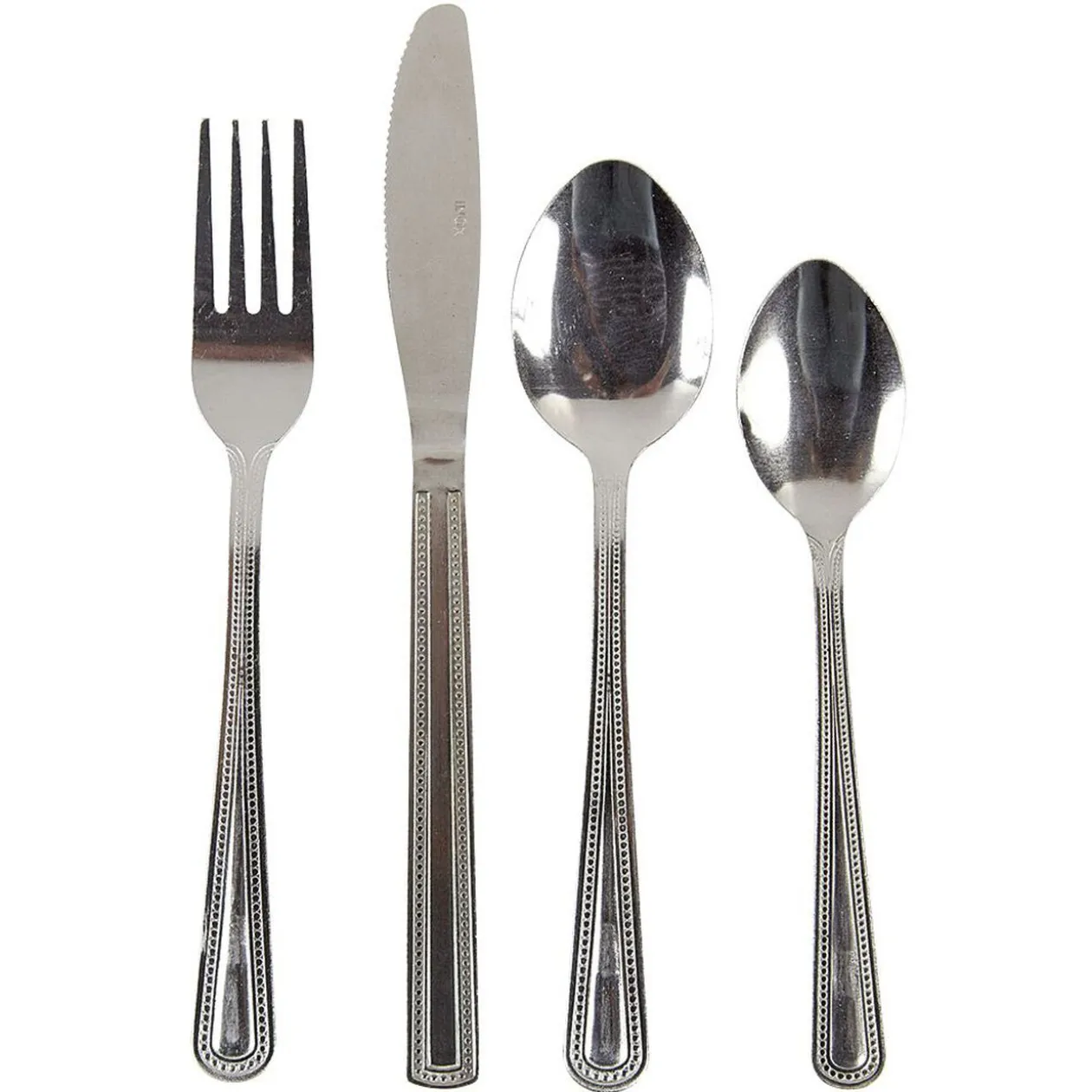 Ménagère XXL inox 100 pièces avec range couverts plastique