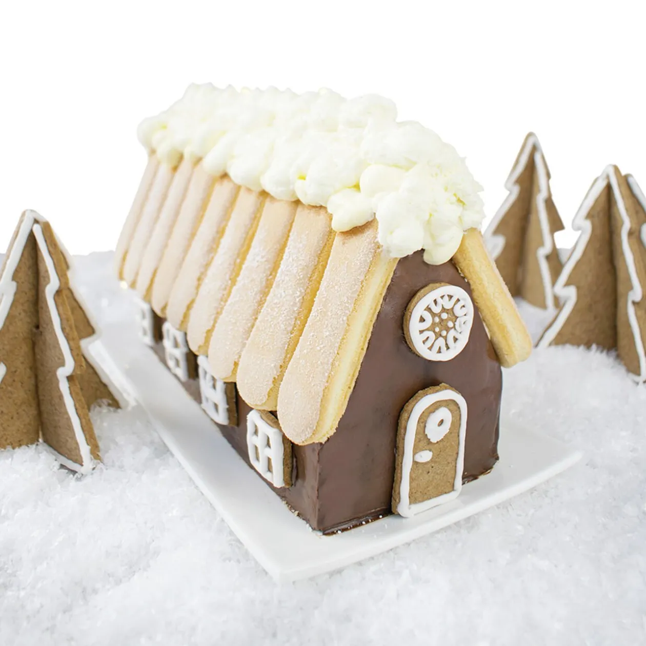 Moule à bûche forme Chalet