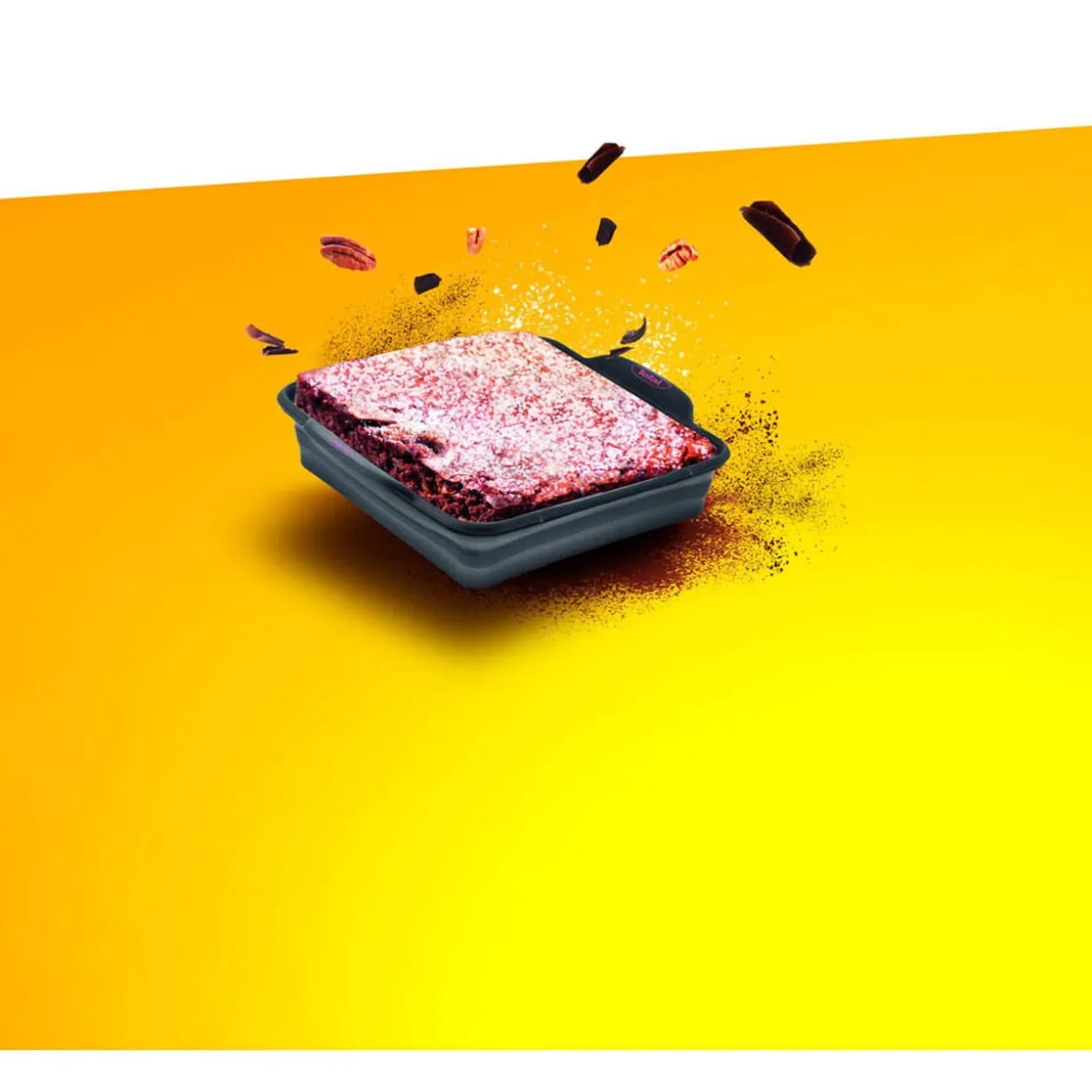 Moule à cake carré Tefal Crispybake en silicone rétractable