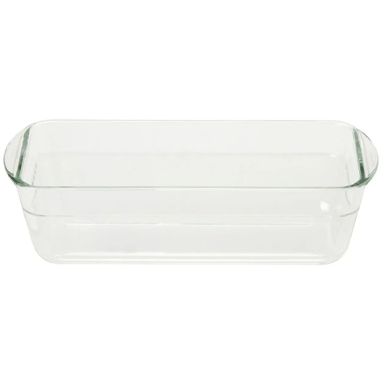 Moule à cake en verre avec couvercle gris