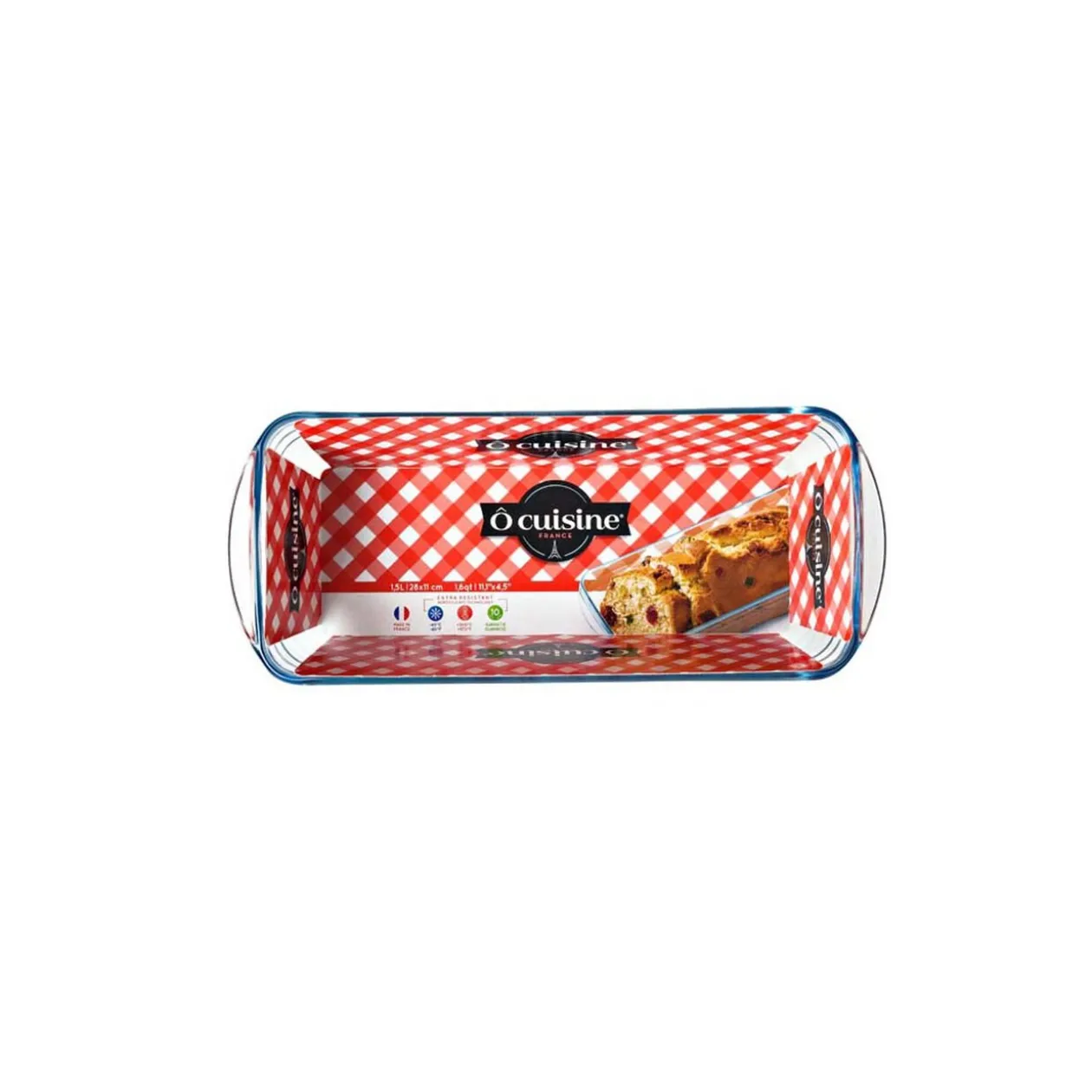 Moule à cake en verre extra résistant