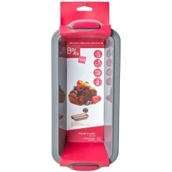 Moule à cake gris silicone et structure métallique