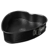 Moule à charnière forme coeur noir