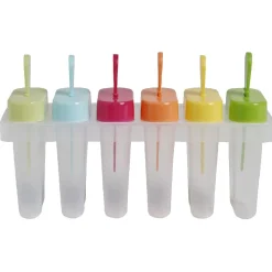 Moule à glace transparent et multicolore x6