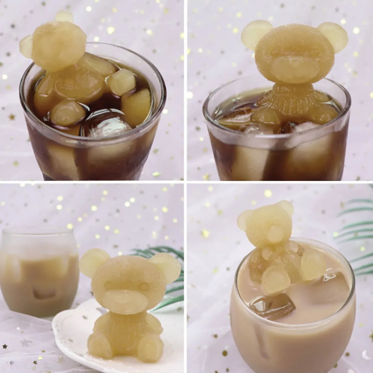 Moule à glaçon en forme d'ourson