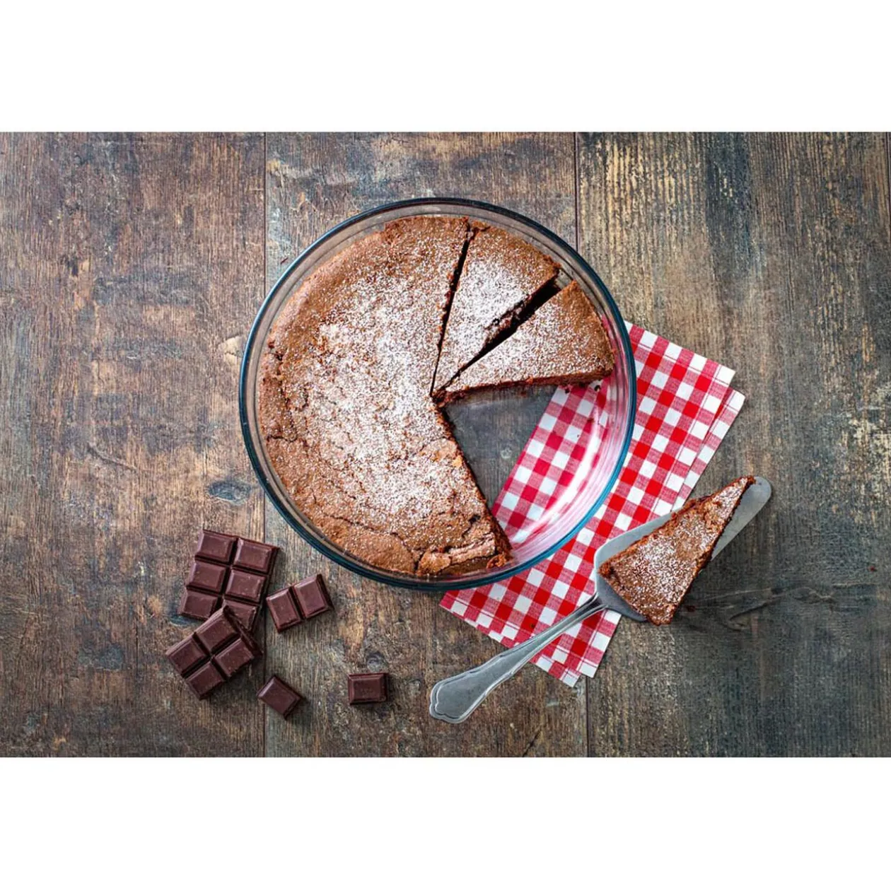 Moule à manqué transparent en verre