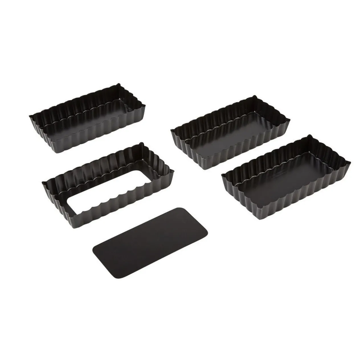 Moule à mini cake avec fond amovible x4