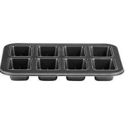 Moule à mini cake coeur coulant en métal x8