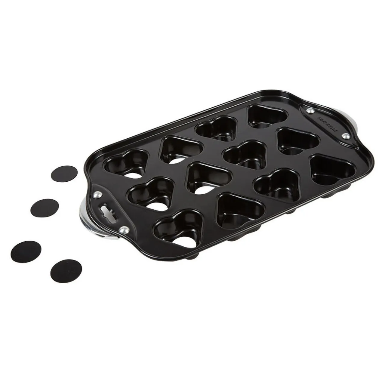 Moule à muffins coeurs avec fonds amovibles