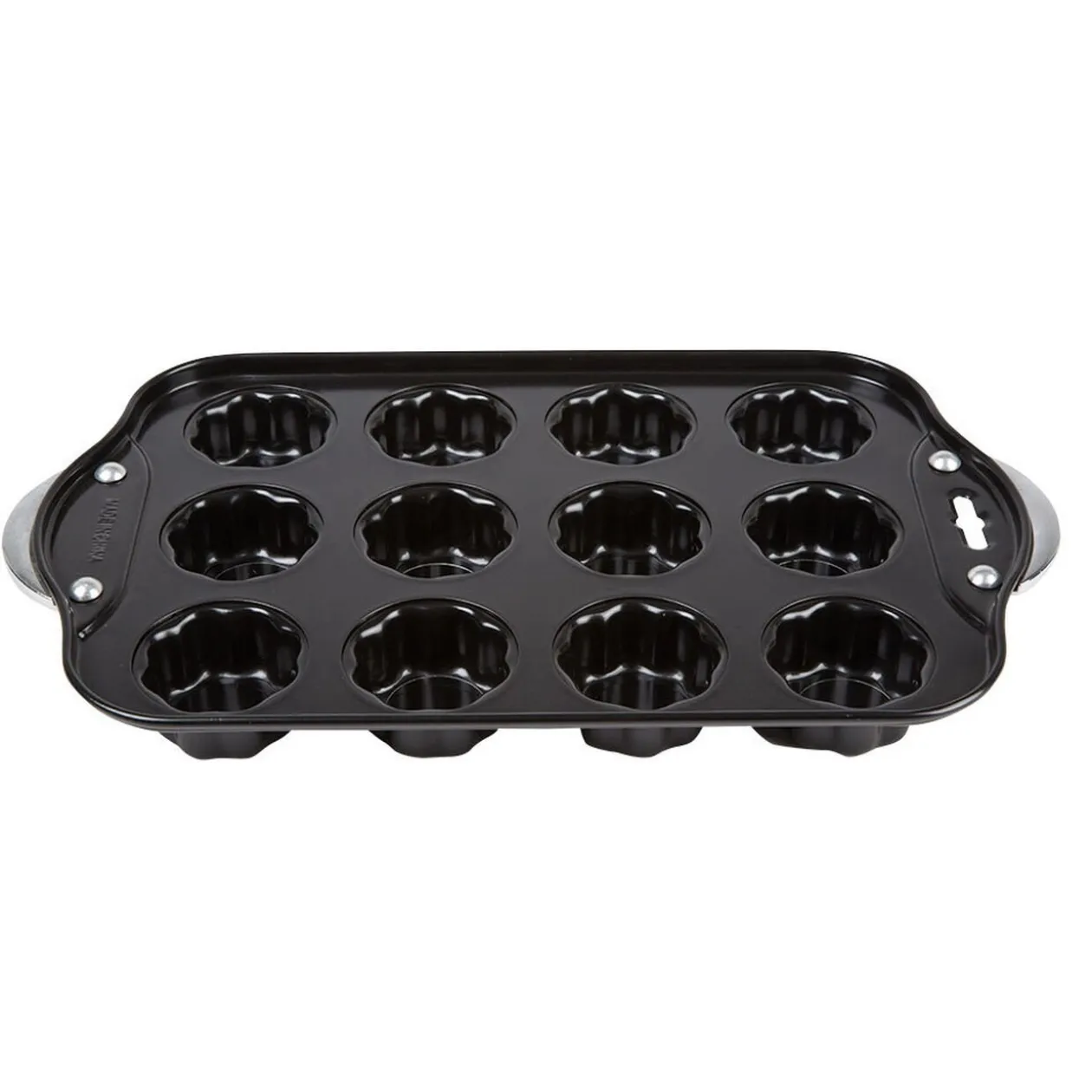 Moule à muffins fleurs avec fonds amovibles