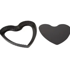 Moule à pâtisserie forme coeur avec fond amovible