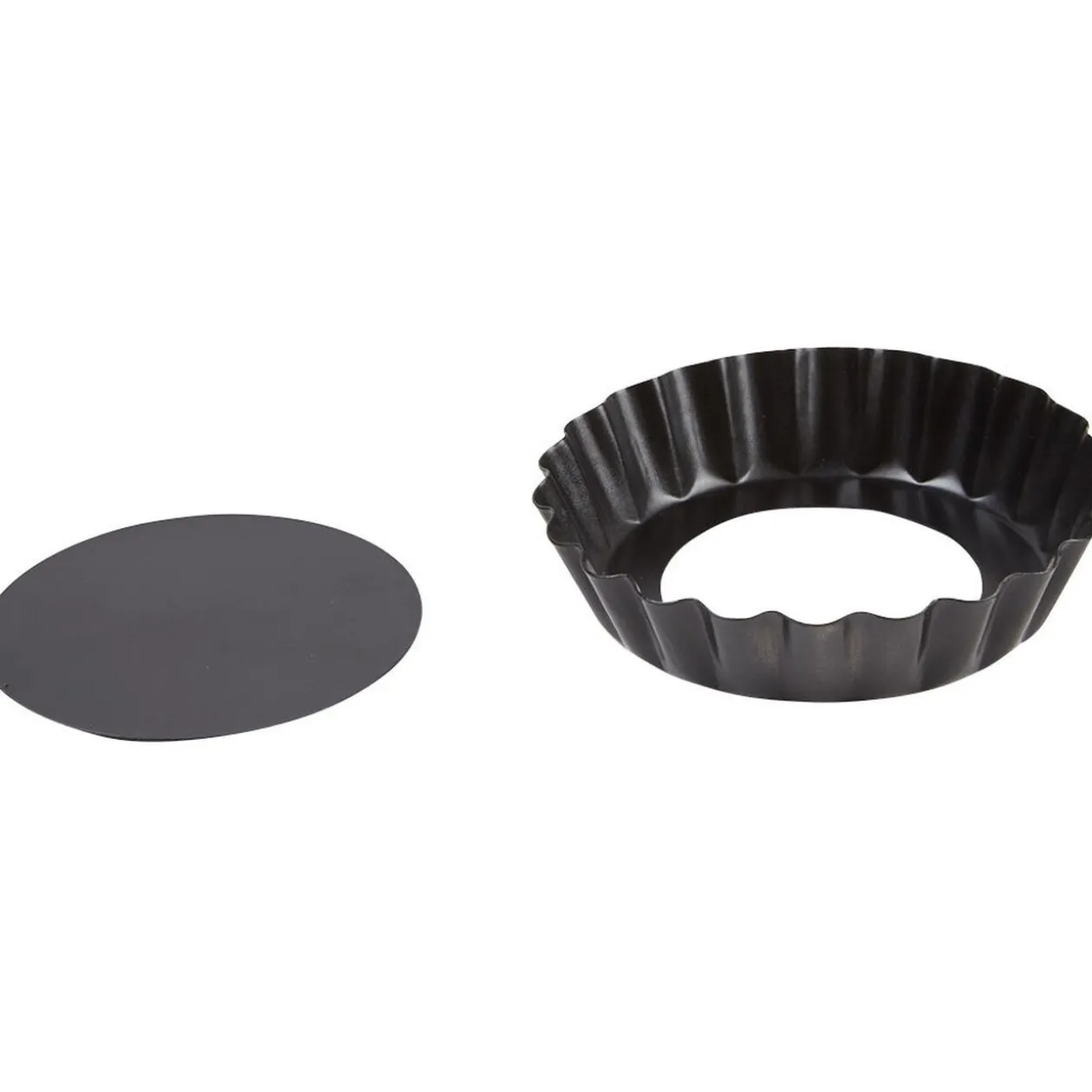 Moule à tartelette avec fond amovible x4