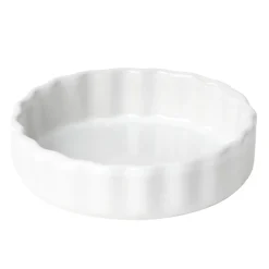 Moule à tartelette en céramique blanc