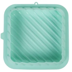 Moule carré pixel 3D silicone vert