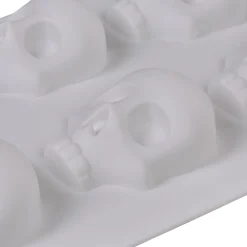 Moule en silicone tête de mort 3D x6