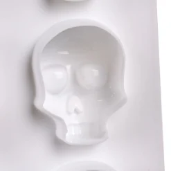 Moule en silicone tête de mort 3D x6