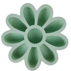 Moule fleur silicone vert