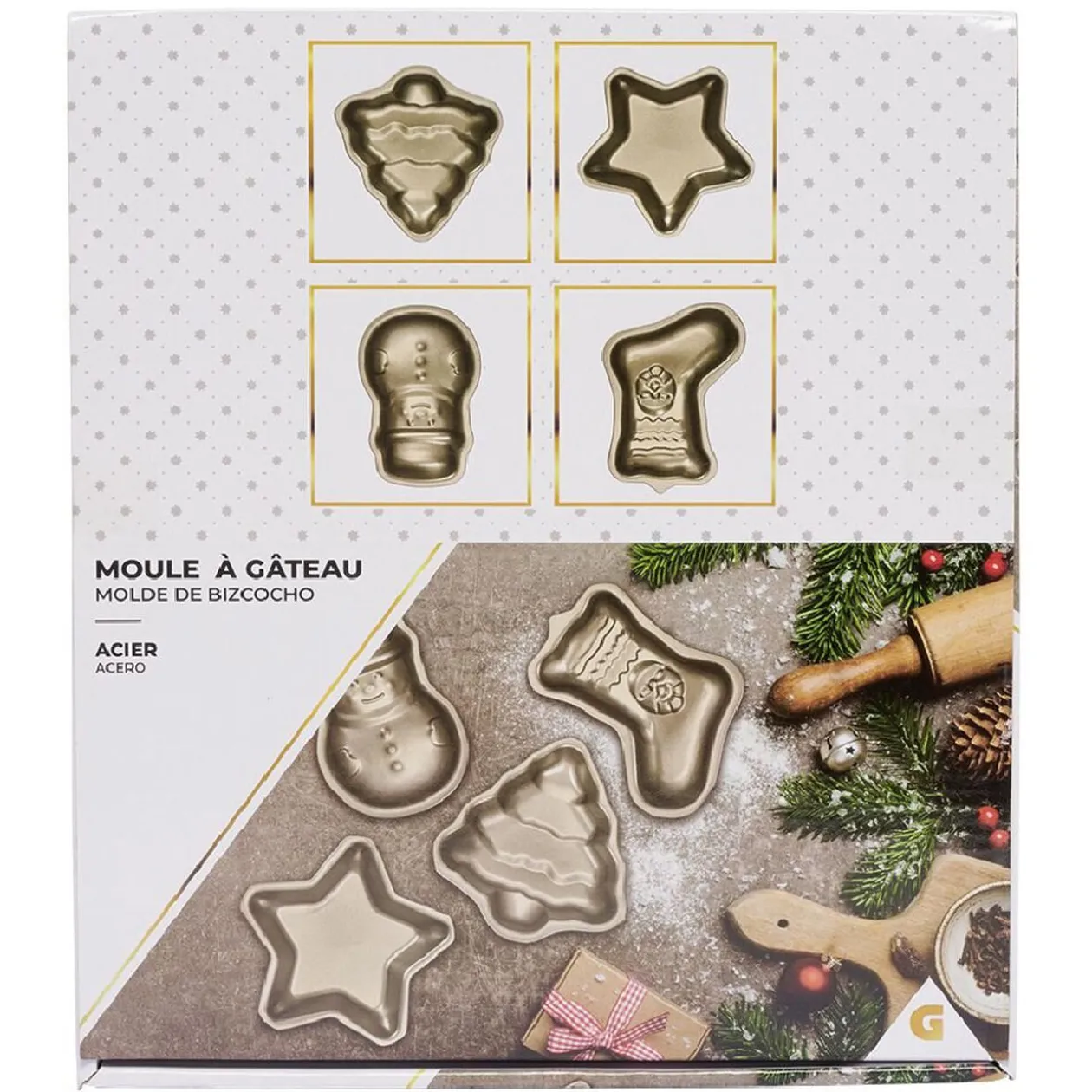 Moule individuel gâteau de Noël