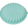 Moule rond strié 3D silicone vert