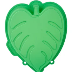 Moule silicone forme feuille tropical vert