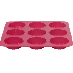 Moule silicone rose 9 tartelettes