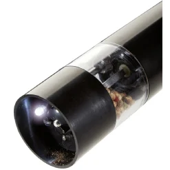 Moulin électrique sel poivre noir et blanc x2