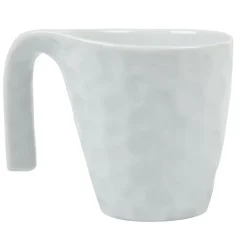 Mug blanc martelé
