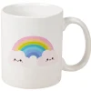 Mug blanc motif arc-en-ciel