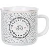 Mug croissant blanc noir rose collection Bakery